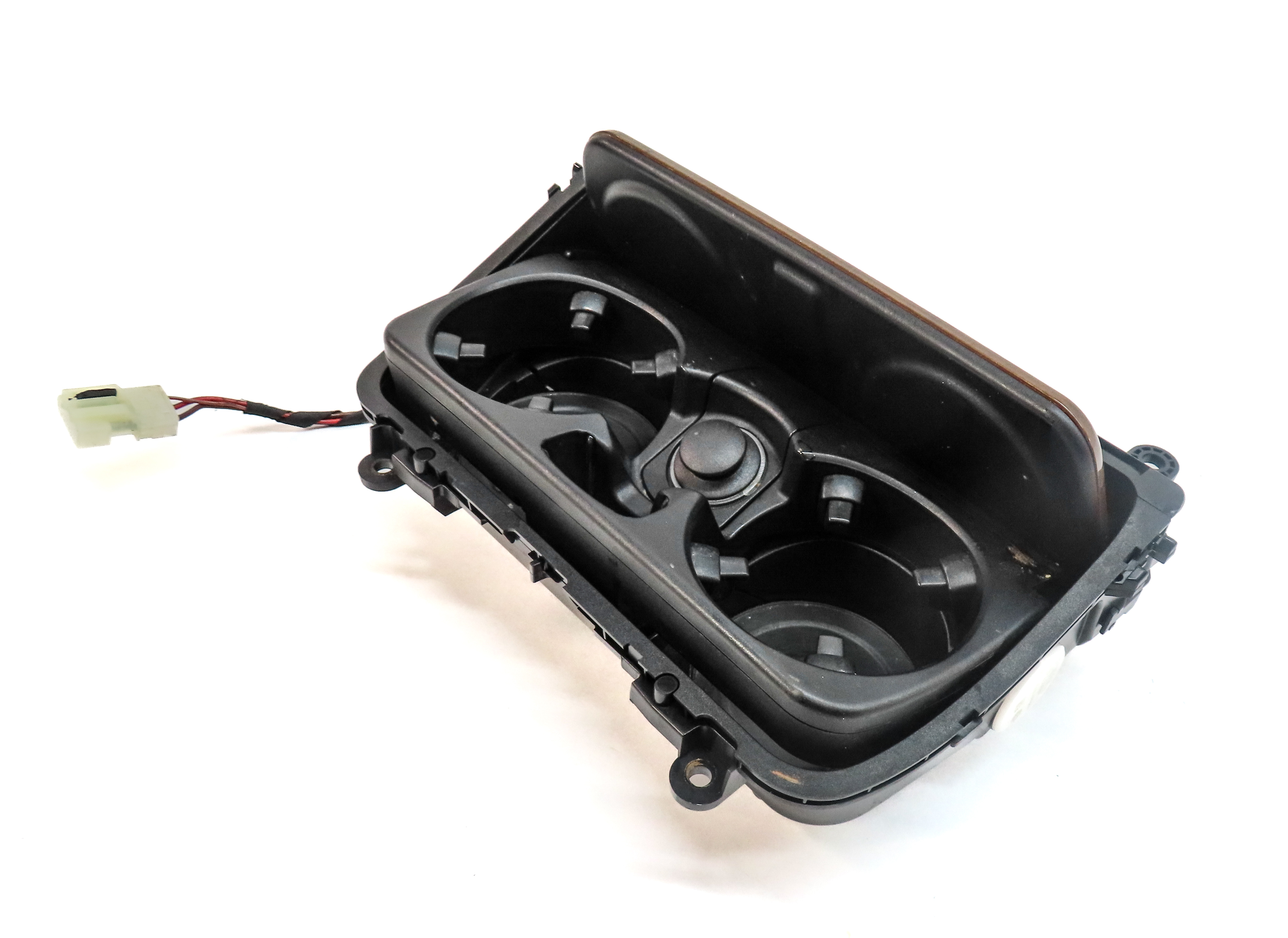 2012 BMW 550I (F10) FRONT CENTER CONSOLE CUPHOLDER w/12V SOCKET (ASh) — exact item pictured